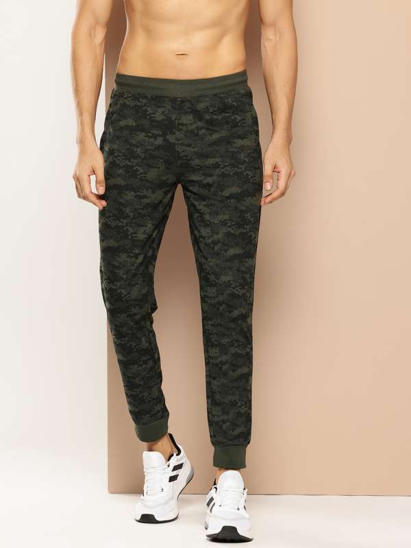 Clifton Men Army Printed Track Pants Trousers Olive Xl Buy Clifton Men Army Printed Track Pants Trousers Olive Xl online in India