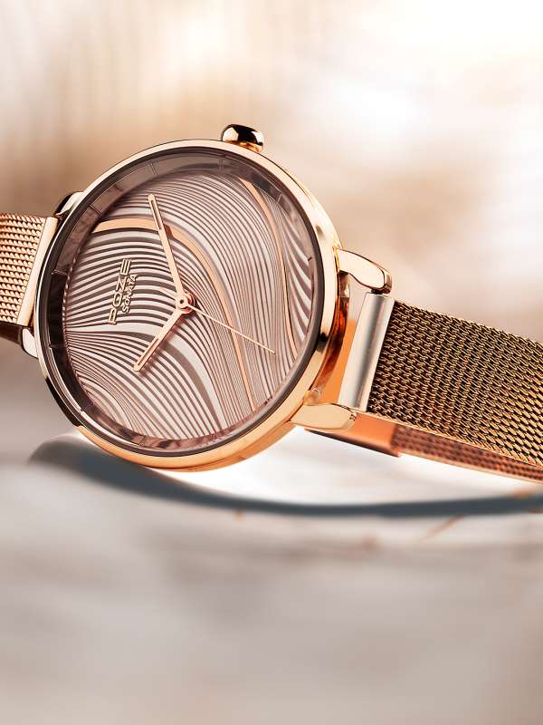 Sonata analog gold dial women's watch on sale