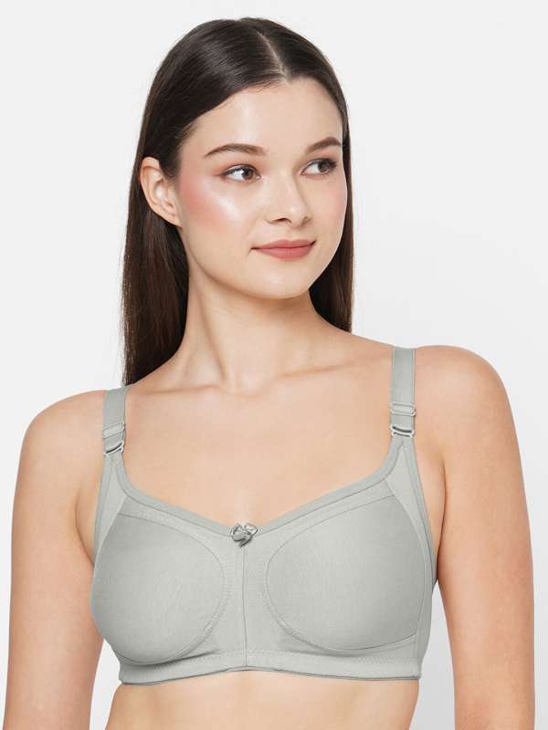 Buy Planet Inner Women Grey Non Padded Polycotton Plunge Bra (38B size)  Online at Best Prices in India - JioMart.