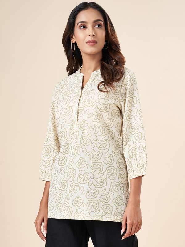 Akkriti By Pantaloons Mandarin Collar Kurtis Buy Akkriti By Pantaloons Mandarin Collar Kurtis online in India