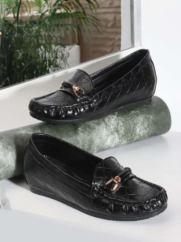 Carlton london black loafers sale
