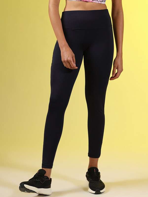 Buy Athlisis Women Black Ankle-Length Fitness Leggings online