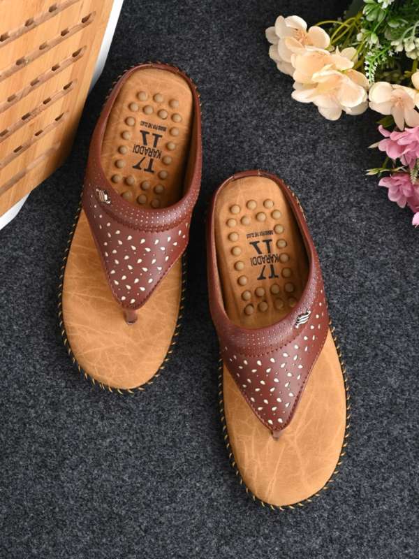 Purelite Nick Brown Flip Flop Ortho Msp Footwear For Buy Purelite Nick Brown Flip Flop Ortho Msp Footwear For online in India
