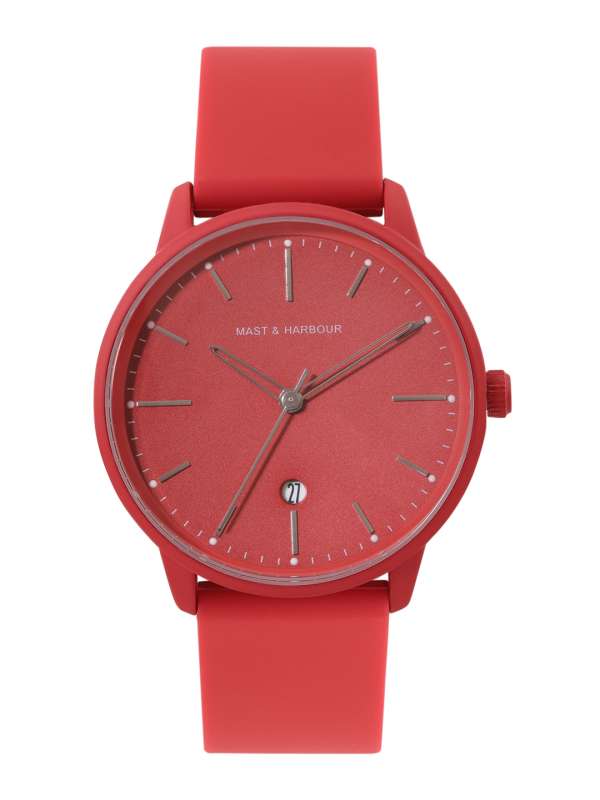 Red mens watch online on sale