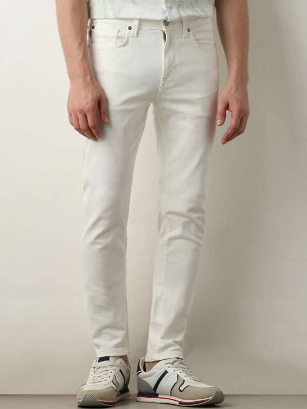 White Ripped Jeans Buy White Ripped Jeans online in India