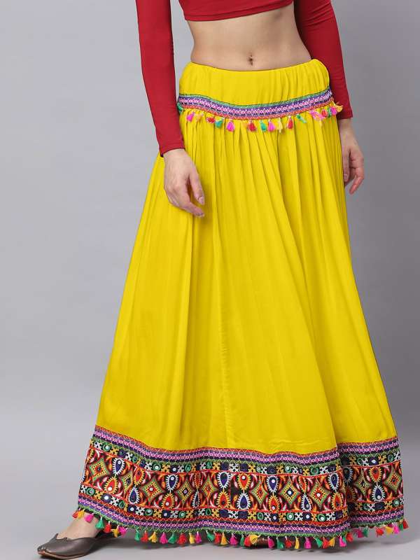 Yellow skirt online top