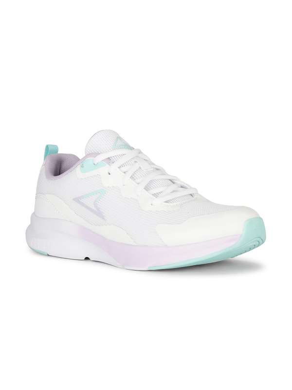 Power white running shoes online