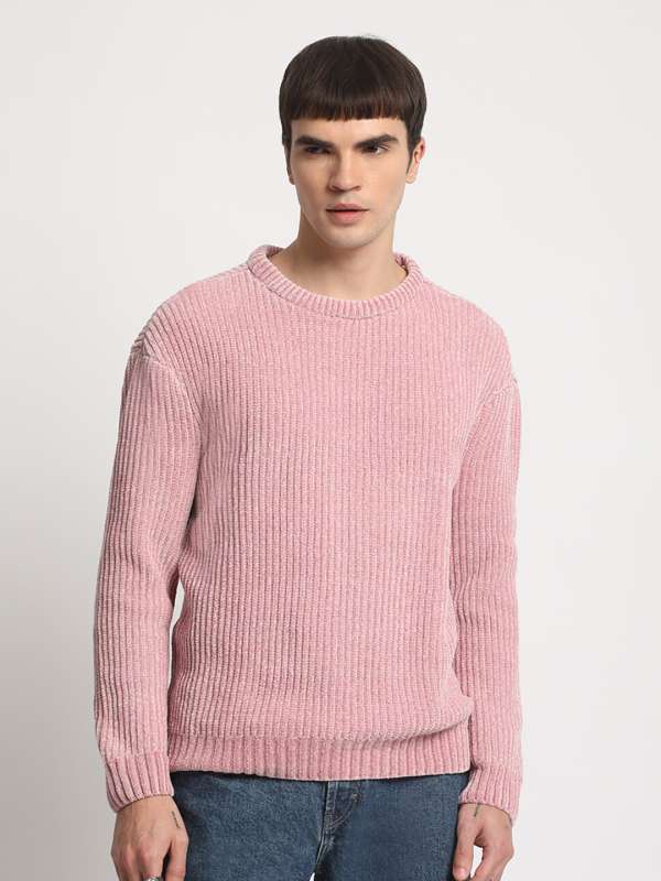 Men Pink Sweater Buy Men Pink Sweater online in India