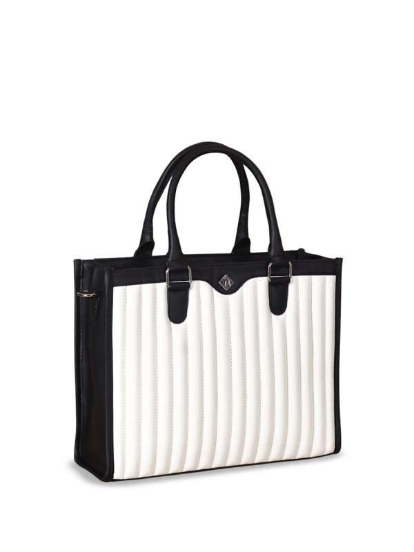 Black and white striped handbags 2025