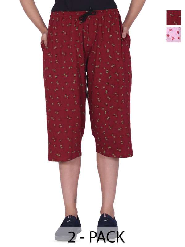 Three fourth pants for ladies online top