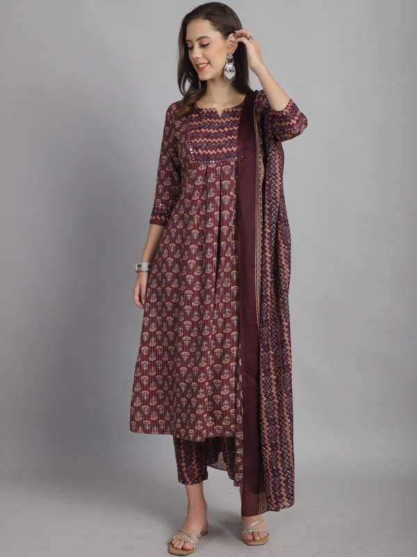 Myntra kurtis with plazo top