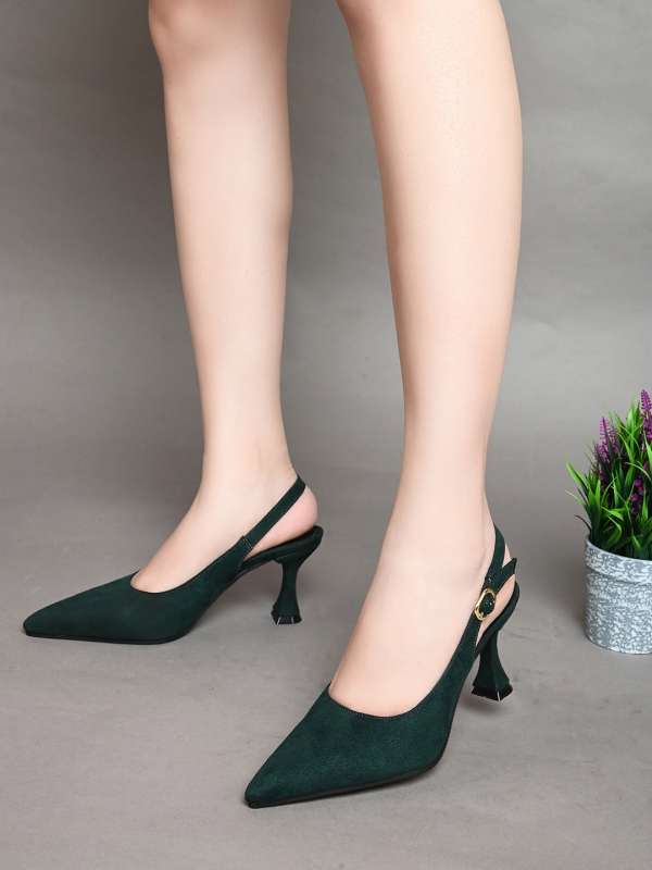 Green pointed heels online