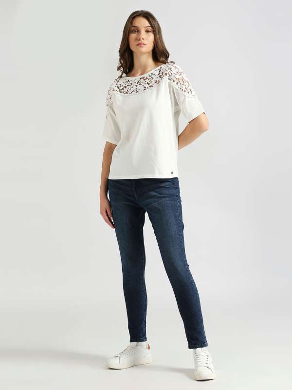 Women Jean Jeans Tops Buy Women Jean Jeans Tops online in India