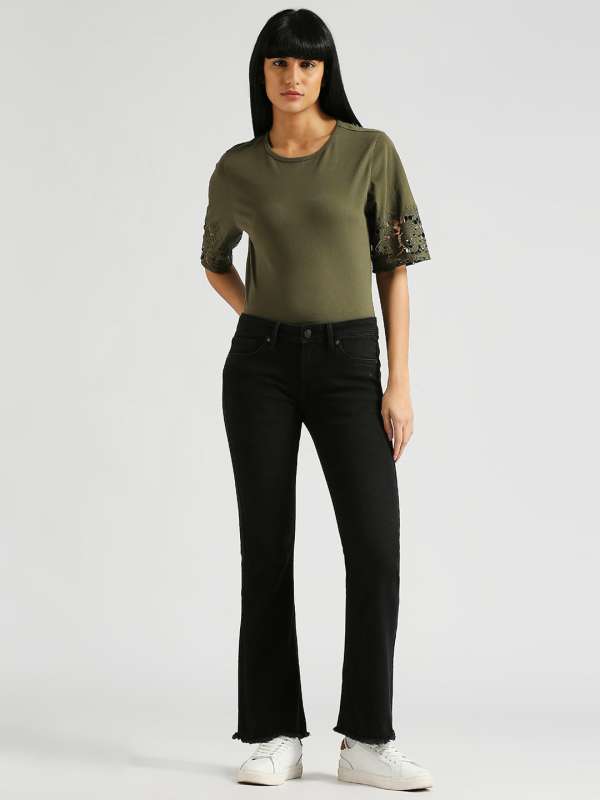Black Jeans Women Buy Womens Black Jeans Online Myntra