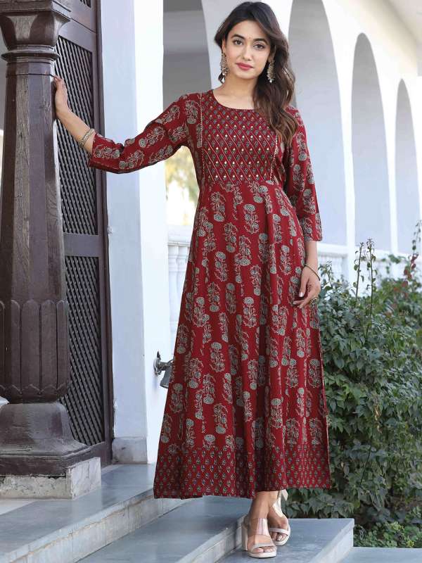 Myntra anarkali party wear cheap