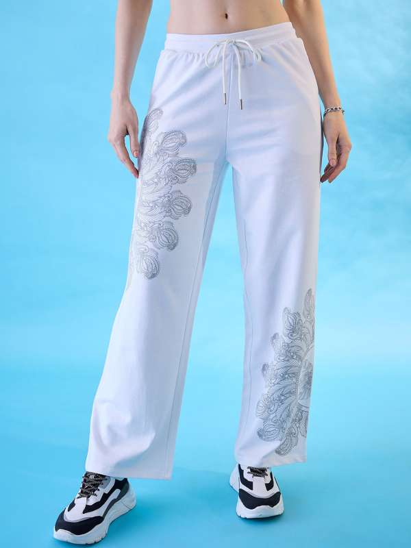White Sports Track Pants Buy White Sports Track Pants online in India