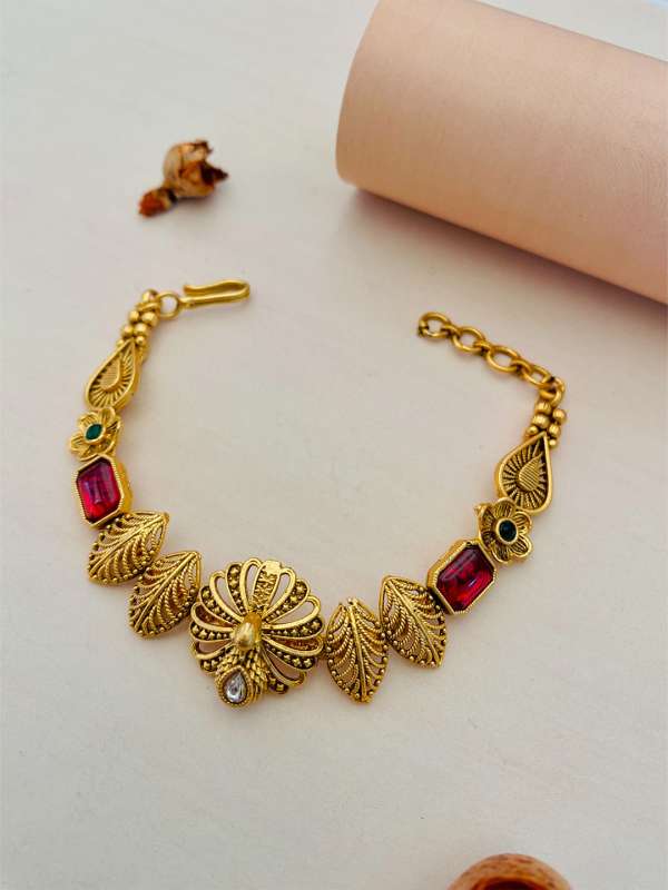 Gold Metal Armlet Buy Gold Metal Armlet online in India