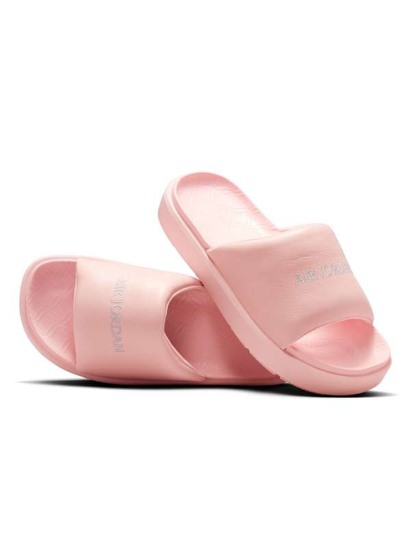 Pink nike flip flops top