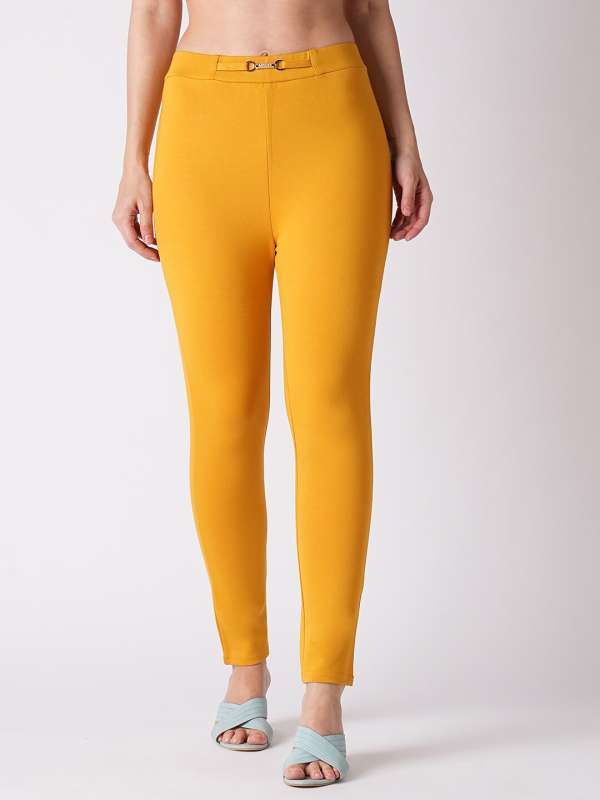 Mustard Jeggings Buy Mustard Jeggings online in India