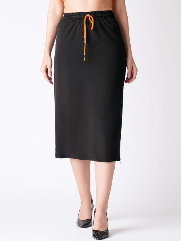 Black midi skirt online india shop