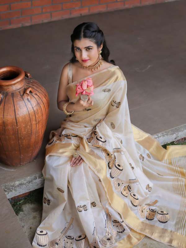 Tussar Silk Sarees Buy Tussar Silk Saris Online in India Myntra
