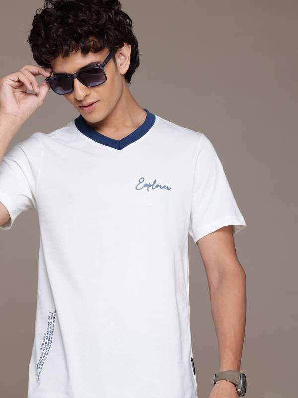 Fila v neck t shirt discount