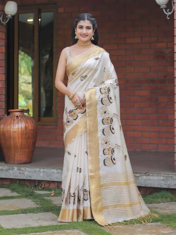 Tussar Silk Sarees Buy Tussar Silk Saris Online in India Myntra