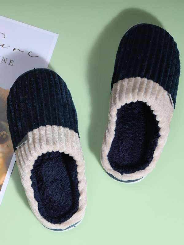 Fur slippers myntra online
