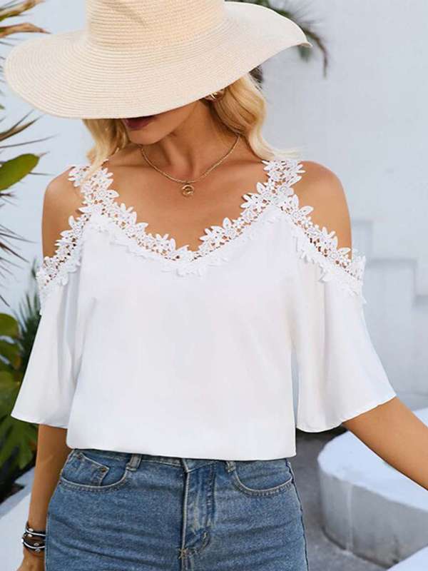 Cold Shoulder Tops Buy Cold Shoulder Tops for Women Online Myntra