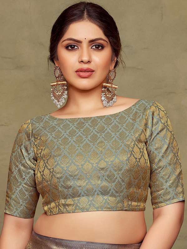 grey readymade blouse online