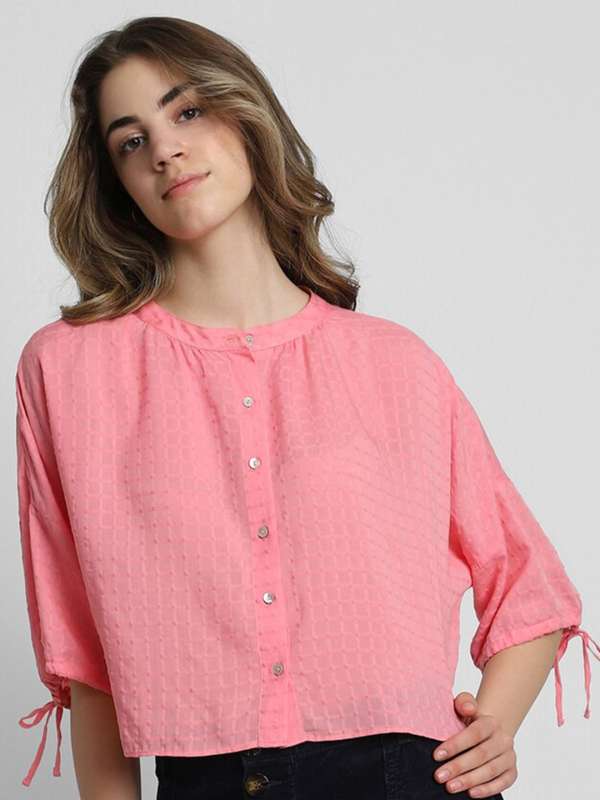 Hot pink blouse forever 21 outlet