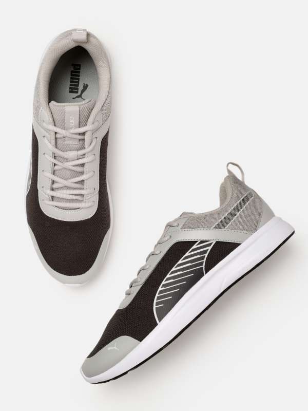 Puma black and grey shoes online