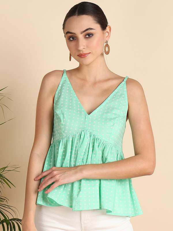 Buy sleeveless kurtis online top