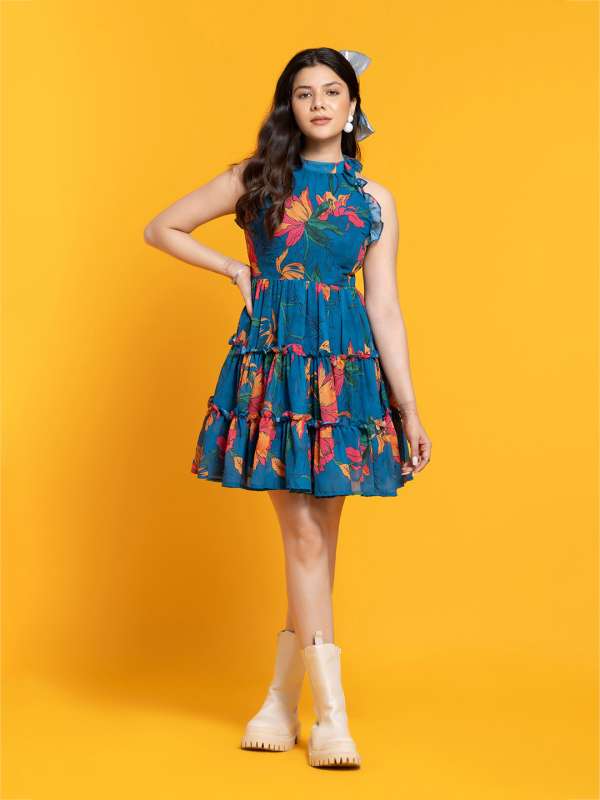 Buy OCTICS Floral Printed Fit Flare Dress Dresses for Women 28688510 Myntra