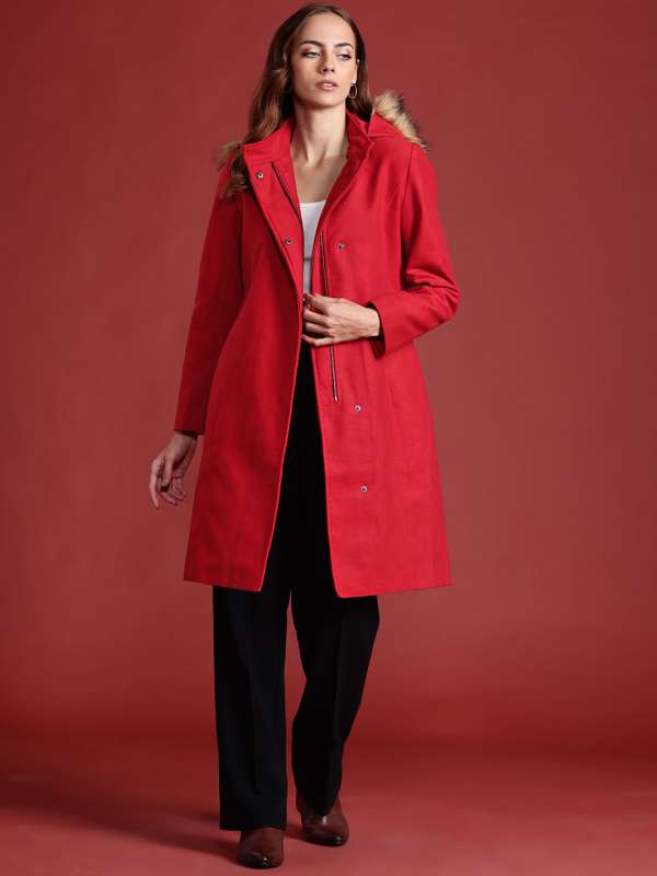 Mango red coat outlet