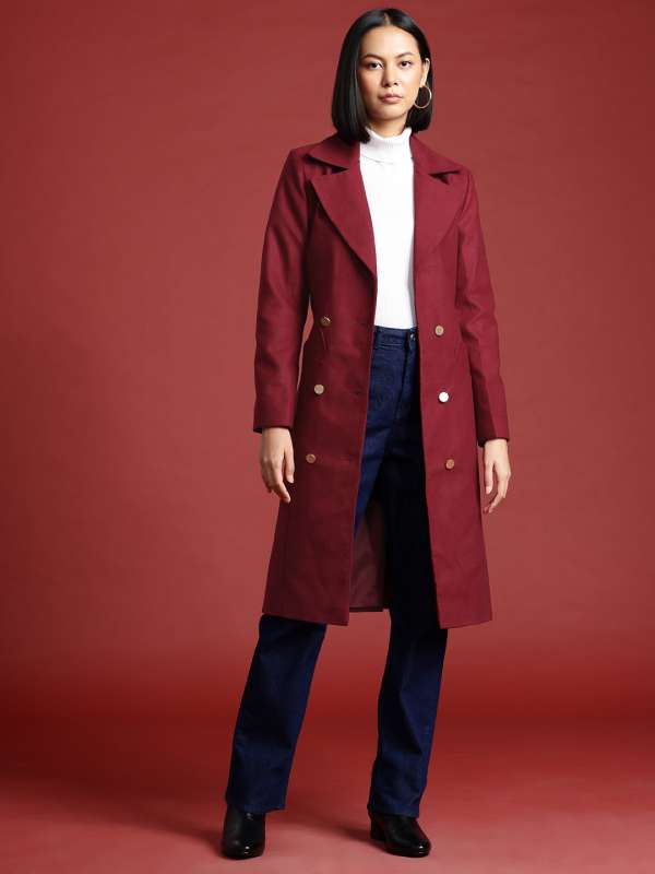 One Below Knee Length Coats Buy One Below Knee Length Coats online in India