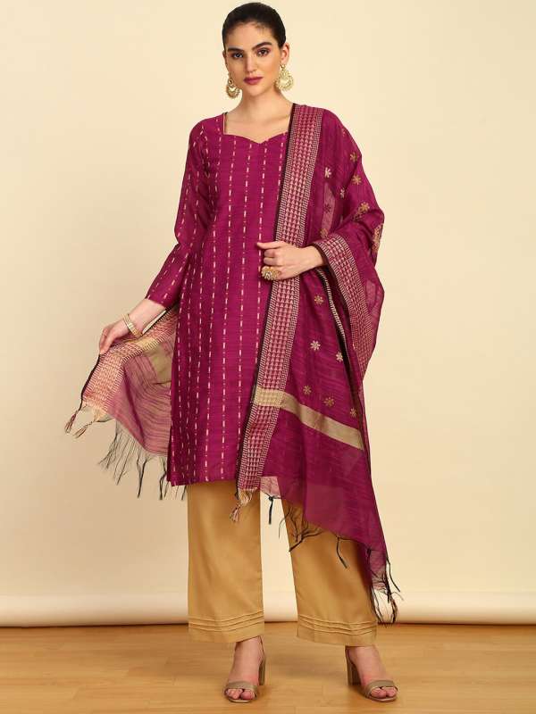 Cotton silk churidar materials hot sale