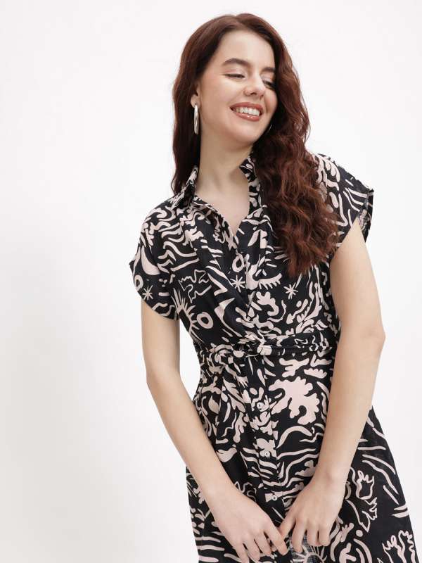 Monochrome dresses online deals