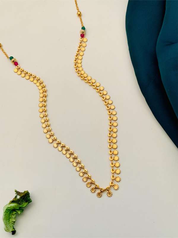 Tanishq gold chain designs for womens clearance