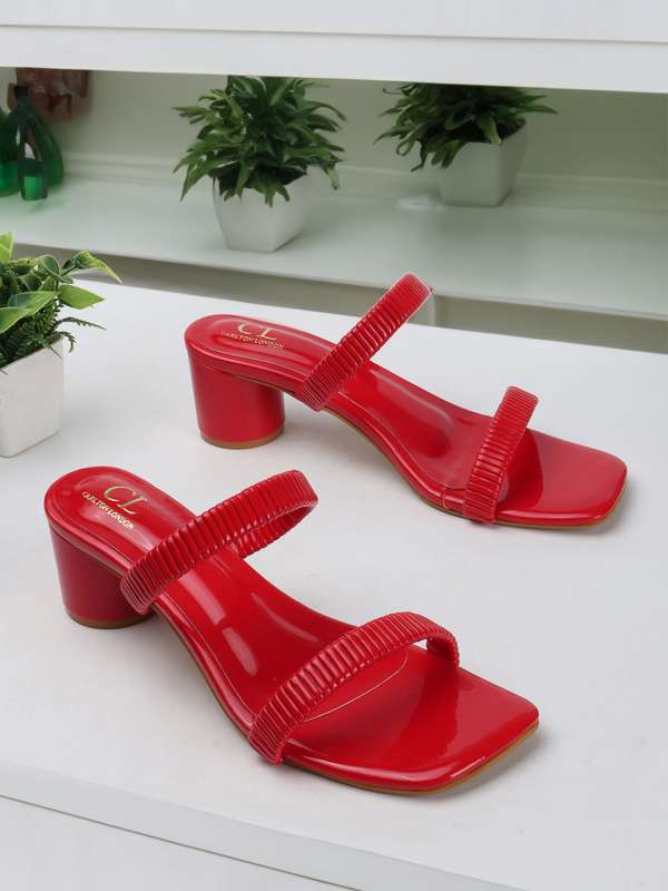 Carlton London Women Casual Red Shoe Heels Buy Carlton London Women Casual Red Shoe Heels online in India