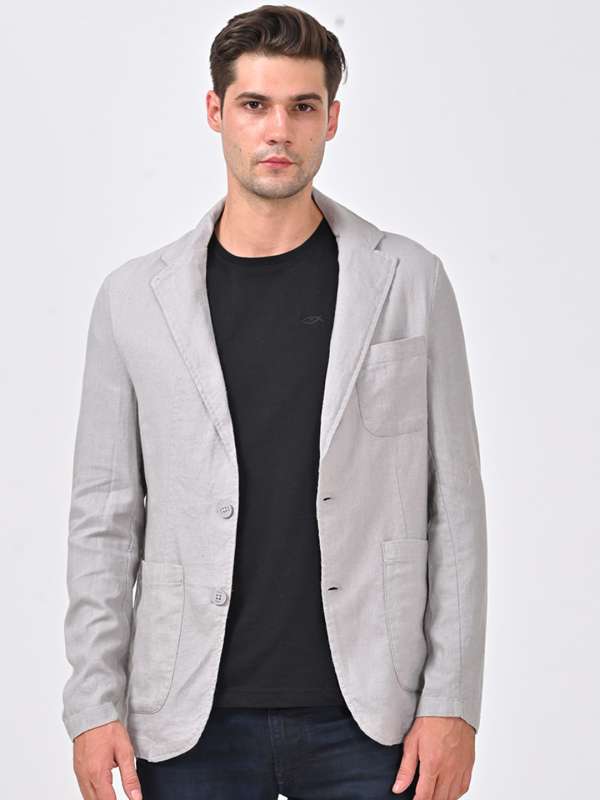 Linen blazer mens online shop