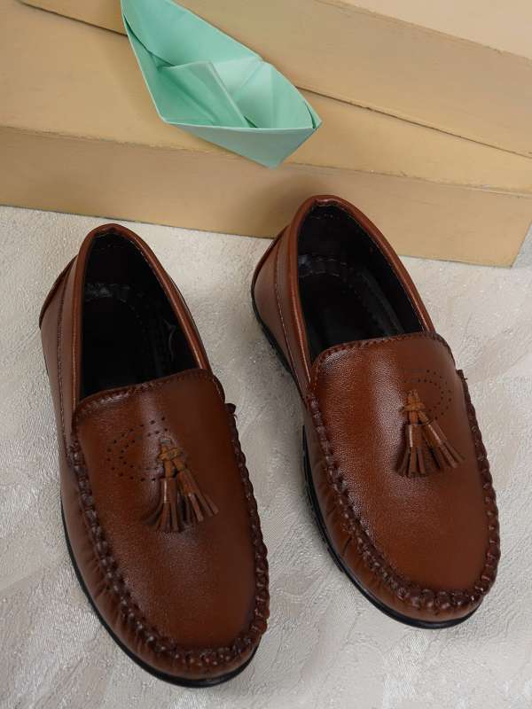 Tan loafers kids store