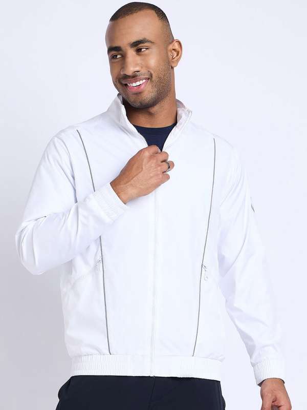 White Solid Tailored Jacket Buy White Solid Tailored Jacket online in India
