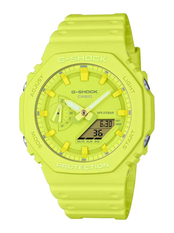 Mens yellow g shock watch best sale
