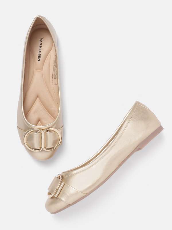 Van Heusen Gold Sandals Women Footwear Buy Van Heusen Gold Sandals Women Footwear online in India