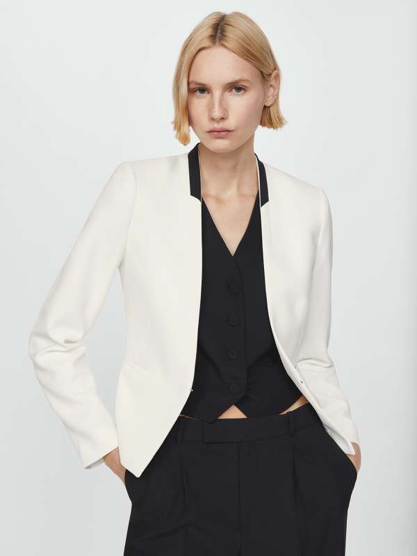 Without Collar Blazers Buy Without Collar Blazers online in India