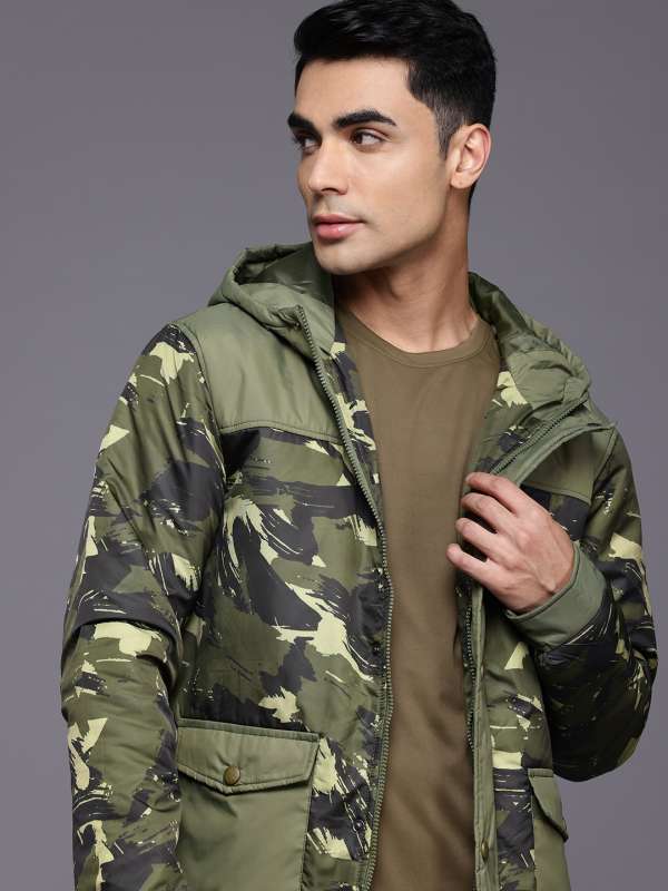 Mens camouflage jacket with hood shop