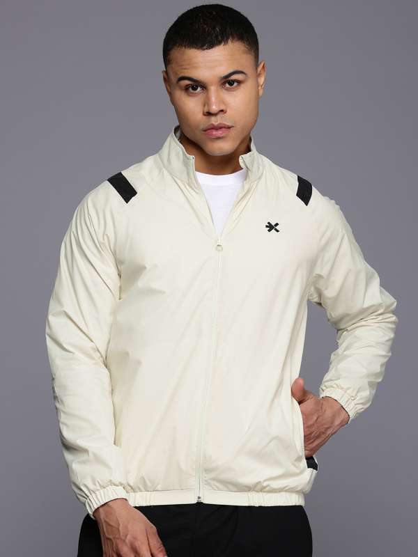Hrx By Hrithik Roshan White Solid Casual Jacket Buy Hrx By Hrithik Roshan White Solid Casual Jacket online in India