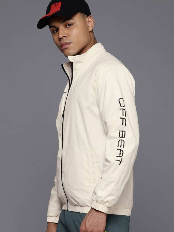 Hrx By Hrithik Roshan White Solid Casual Jacket Buy Hrx By Hrithik Roshan White Solid Casual Jacket online in India