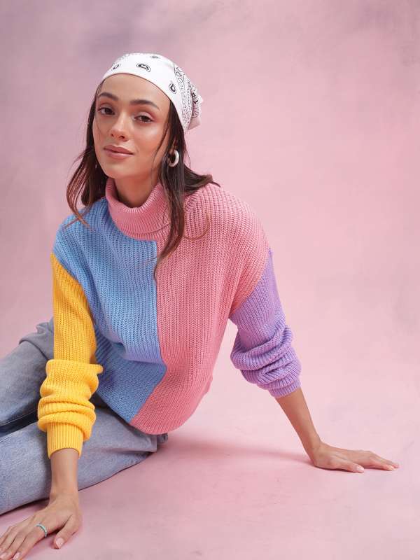 Dressberry Pink Sweaters Buy Dressberry Pink Sweaters online in India
